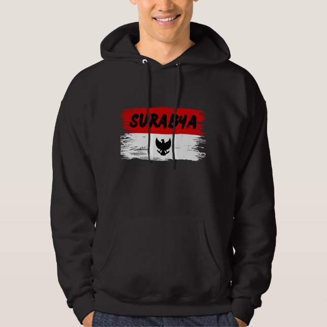 Surabya Indonesien Hoodie (Vorderseite)