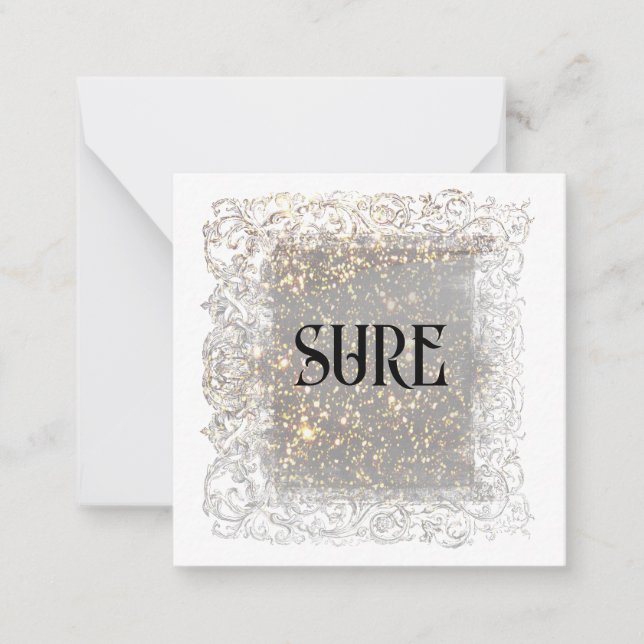*~* SURE Relationship AP63 Flat Note Card Mitteilungskarte (Vorderseite)