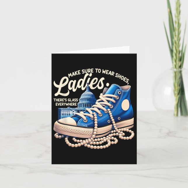 Sure To Trage Ladys Shoes Ladys Kamala Harr Karte (Vorderseite)