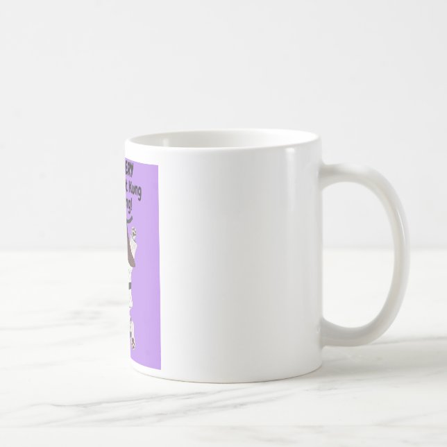 Surely EVERY Basset wasn't Kung Fu Fighting Mug Kaffeetasse (Rechts)