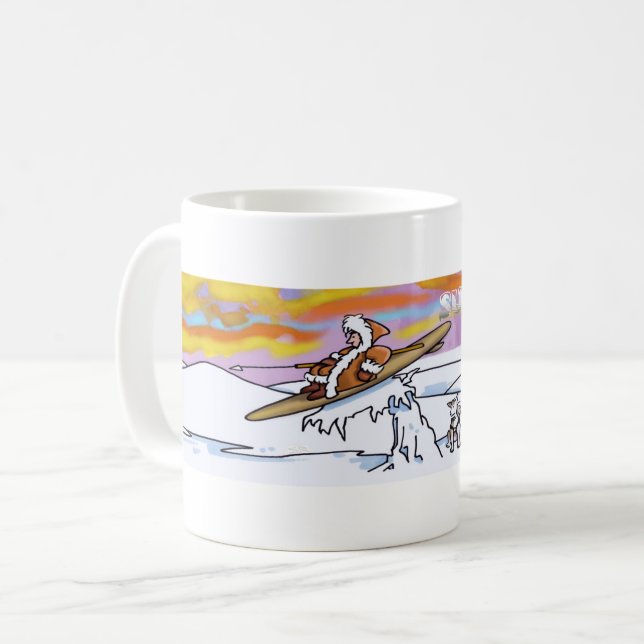 Surf Alaska Tasse (Vorderseite Links)