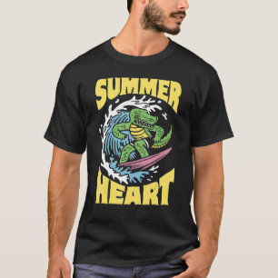 Surf Alligator Sommer Krokodil T-Shirt
