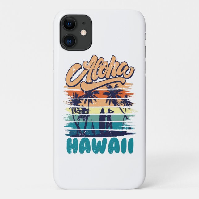 Surf - Aloha Hawaii Case-Mate iPhone Hülle (Rückseite)