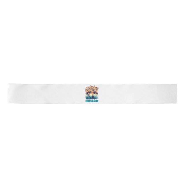 Surf - Aloha Hawaii Satinband (Vorderseite)