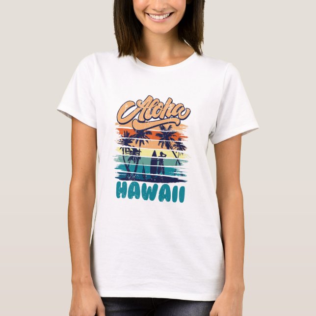 Surf - Aloha Hawaii T-Shirt (Vorderseite)