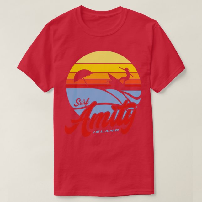 Surf Amity Island T-Shirt (Design vorne)