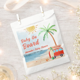 Surf Beach Baby an Bord Babydusche Geschenktütchen