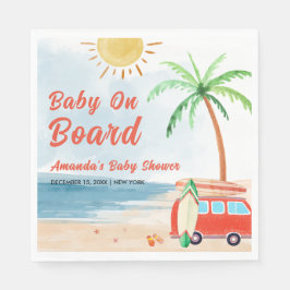 Surf Beach Baby an Bord Babydusche Serviette