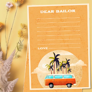 Surf Beach Geburtstagsparty Time Kapsel Note Card Einladung