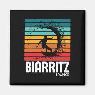 Surf Biarritz Frankreich Strand Vintage Retro Surf Magnet