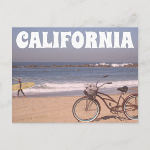 Surf Bicycle Postkarte