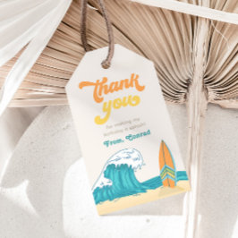 Surf Birthday Favor Tag | Big One Favor Tag Geschenkanhänger