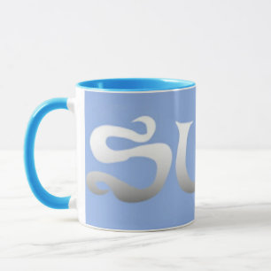 Surf-blaue Combo-Tasse Tasse