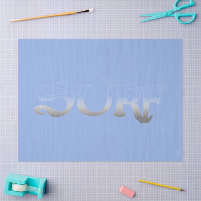 Surf-Blue-Fade-Papier Seidenpapier (Basteln)