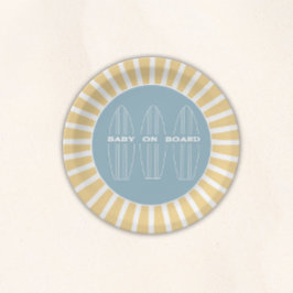 Surf Board Baby Shower - Custom Gender Neutral Pappteller