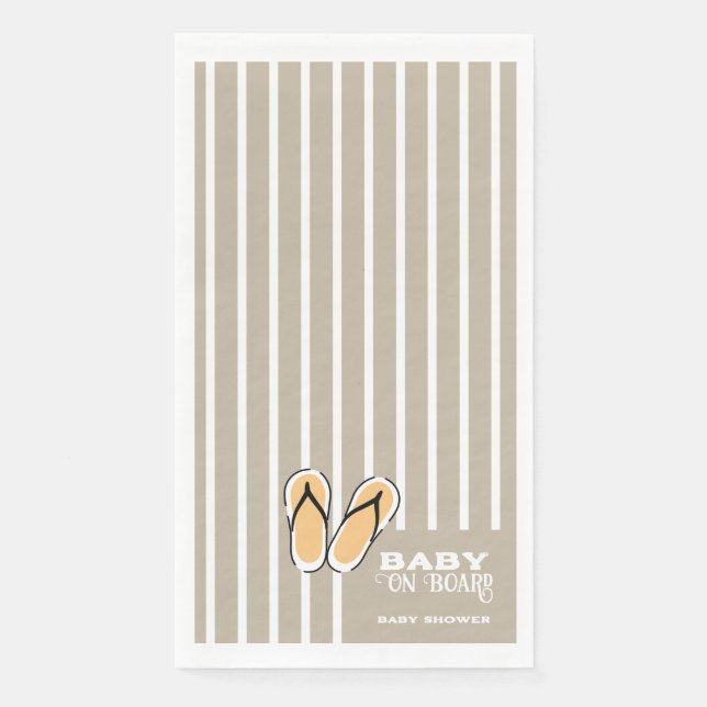 Surf Board Baby Shower Custom - Gender Neutral Serviette (Vorderseite)