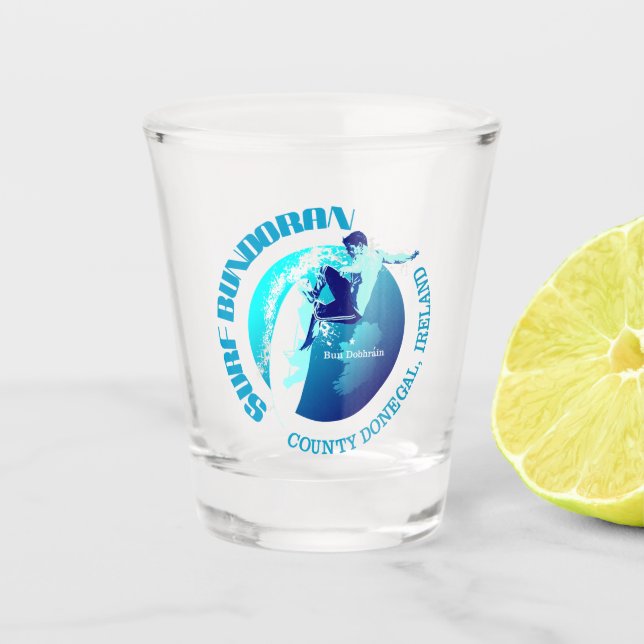 Surf Bundoran Schnapsglas (Vorderseite)