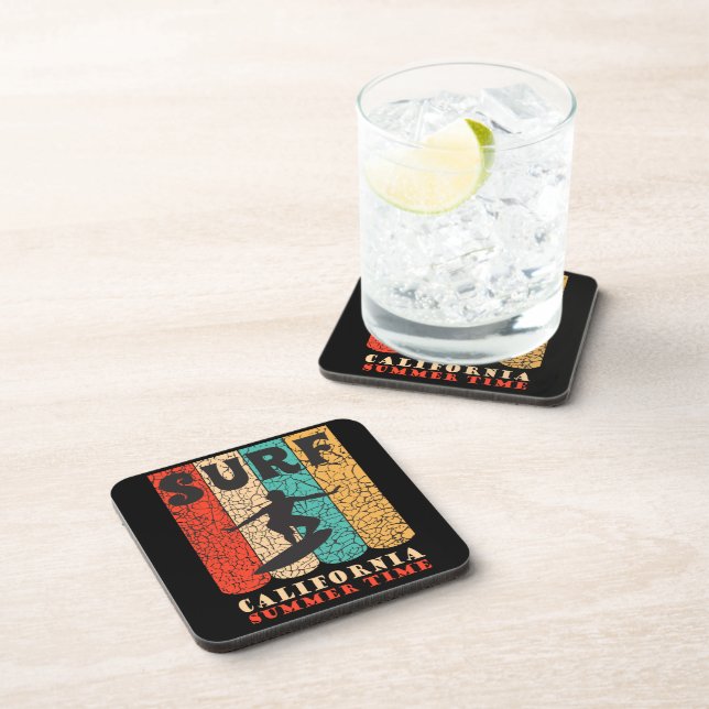Surf California Beverage Coaster Getränkeuntersetzer (Rechte Seite)