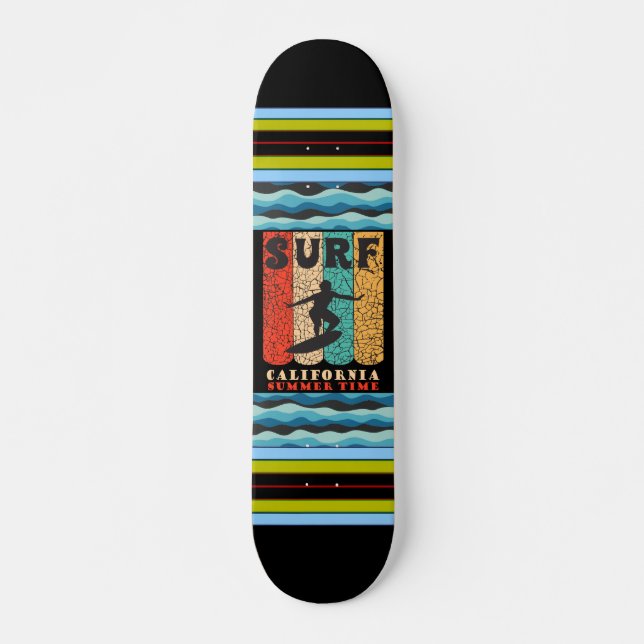 Surf California Skateboard (Vorne)
