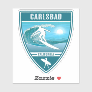 Surf Carlsbad Kalifornien Aufkleber