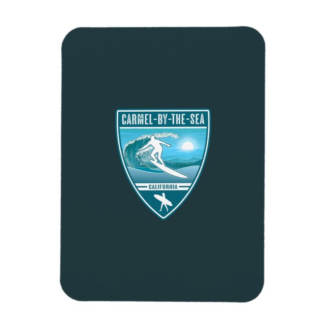 Surf Carmel-by-the-Sea California Magnet (Vertikal)