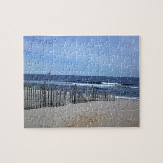 Surf City Long Island Beach New Jersey Foto Puzzle (Horizontal)