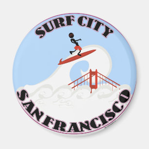 Surf City San Francisco Magnet