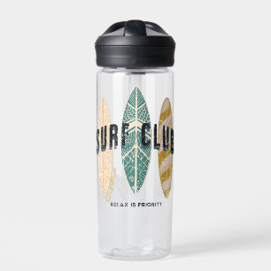 Surf Club Sommer Strandurlaub Lustig Vintage Trinkflasche