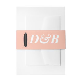 Surf Couple Wedding Einladungsbanderole