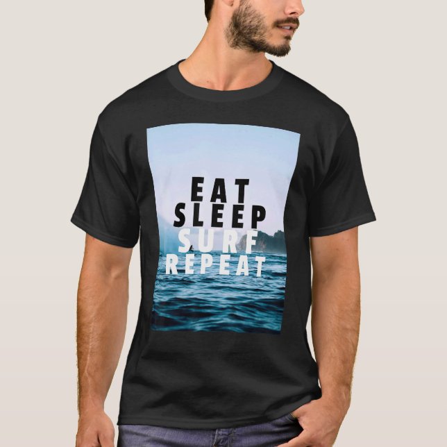 Surf-Design T-Shirt (Vorderseite)