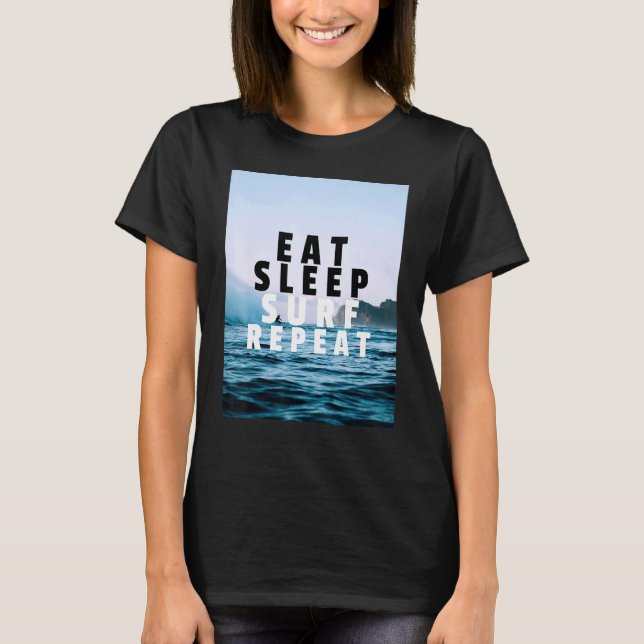 Surf-Design T-Shirt (Vorderseite)