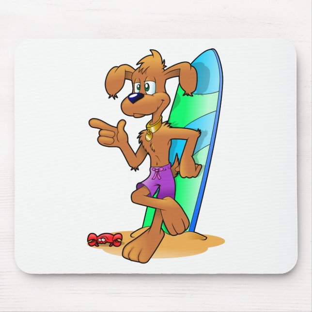 Surf Dog Mousepad (Vorne)