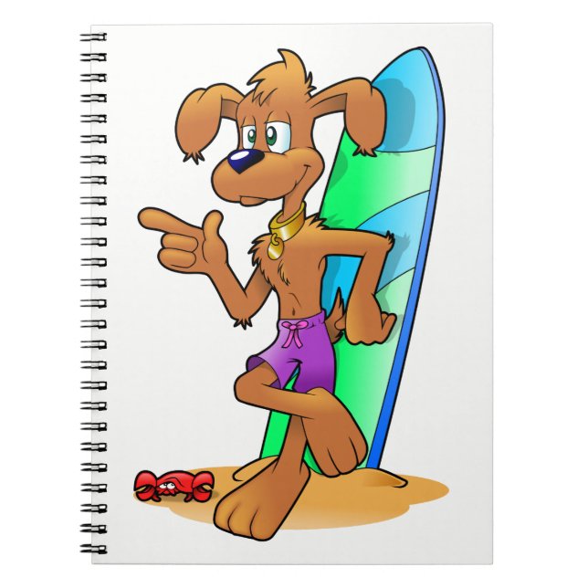 Surf Dog Notizblock (Vorderseite)