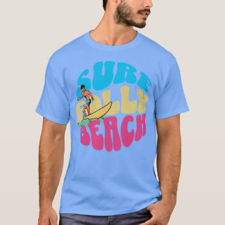 Surf Folly Beach South olina Vintag Surfboard T-Shirt