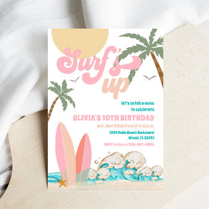 Surf-Geburtstags-Strandparty-Einladung Einladung