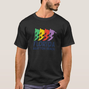 Surf Grayton Beach Fl Surfer Grayton Beach Vintag T-Shirt