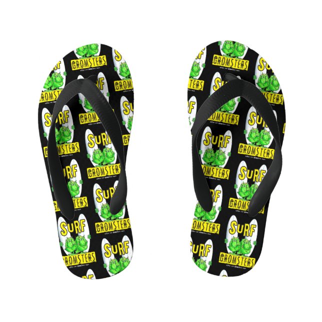 Surf Groms Rule!!! Kinderbadesandalen (Fußbett)