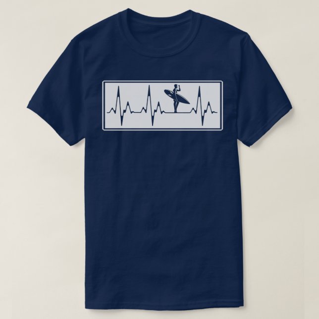 Surf heartbeat T-Shirt (Design vorne)