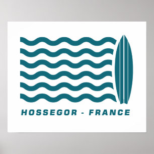Surf Hossegor Frankreich Poster