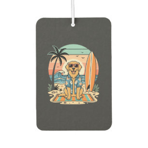 Surf-Hund Retro-Strand Sommer Autolufterfrischer