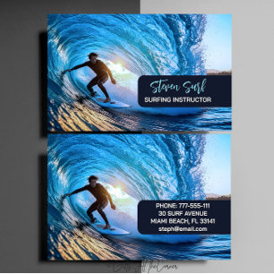 Surf Instructor Visitenkarte
