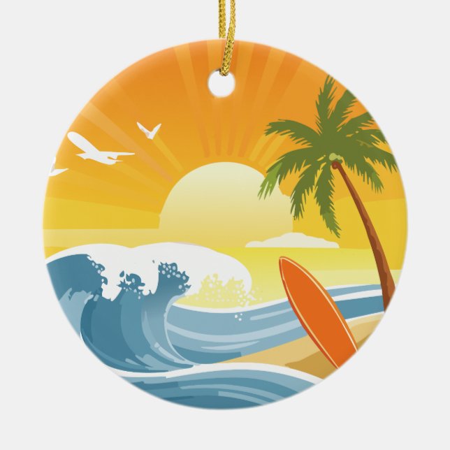 Surf ist auf! keramik ornament (Vorne)