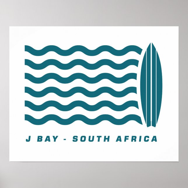 Surf Jeffreys Bay Südafrika Poster (Vorne)