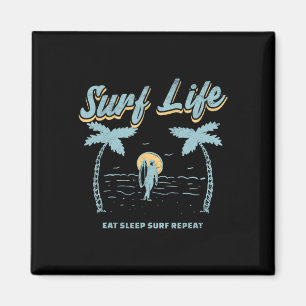Surf Leben Essen Schlaf Surfen Wiederholen Surfen Magnet
