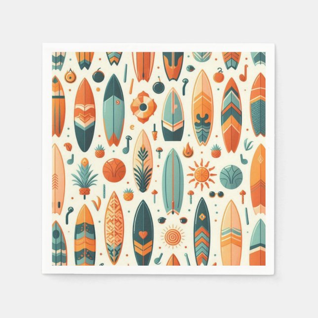 Surf Leben Serviette (Vorderseite)