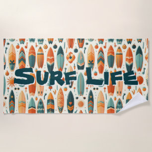 Surf Leben Strandtuch