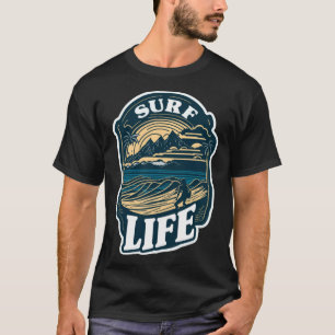 Surf Life Tropical Beach Vacation Hawaii Surfen T-Shirt