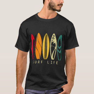 Surf Life Vintag Surfbrett Retro Surfbrett Surfer T-Shirt