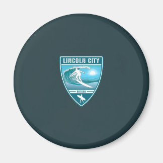 Surf Lincoln City Oregon Magnet