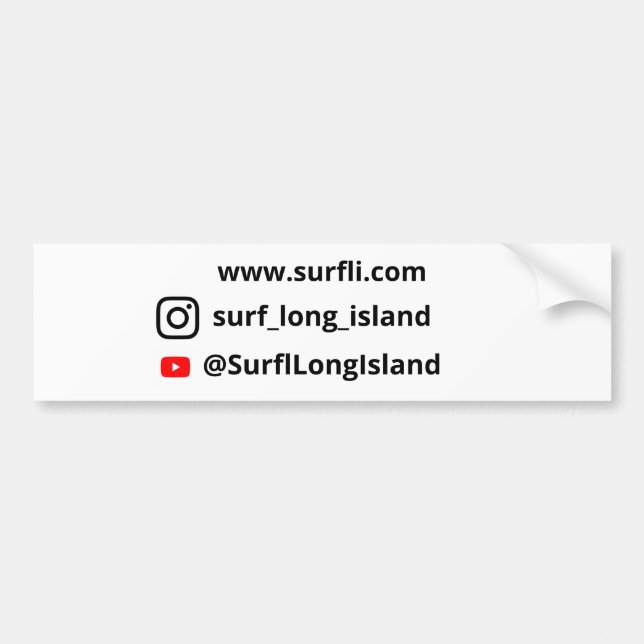 Surf Long Island Auto Aufkleber Autoaufkleber (Vorne)